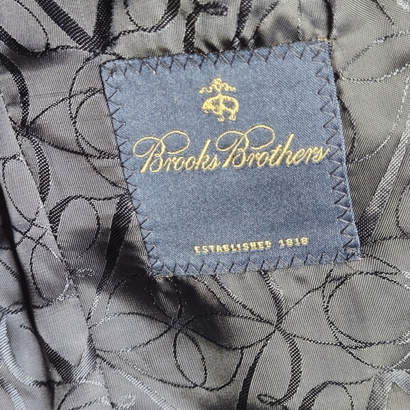 Brooks Brothers Stellita Fit U.S. Golf Assoc Gold Button Navy Wool Blazer 4 - Picture 10 of 12